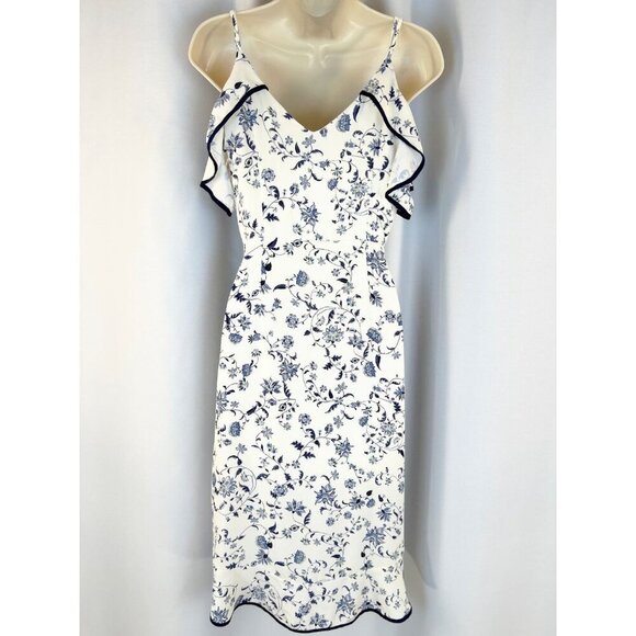 Greylin White Emma Ruffled Wrap Dress - Picture 8 of 14